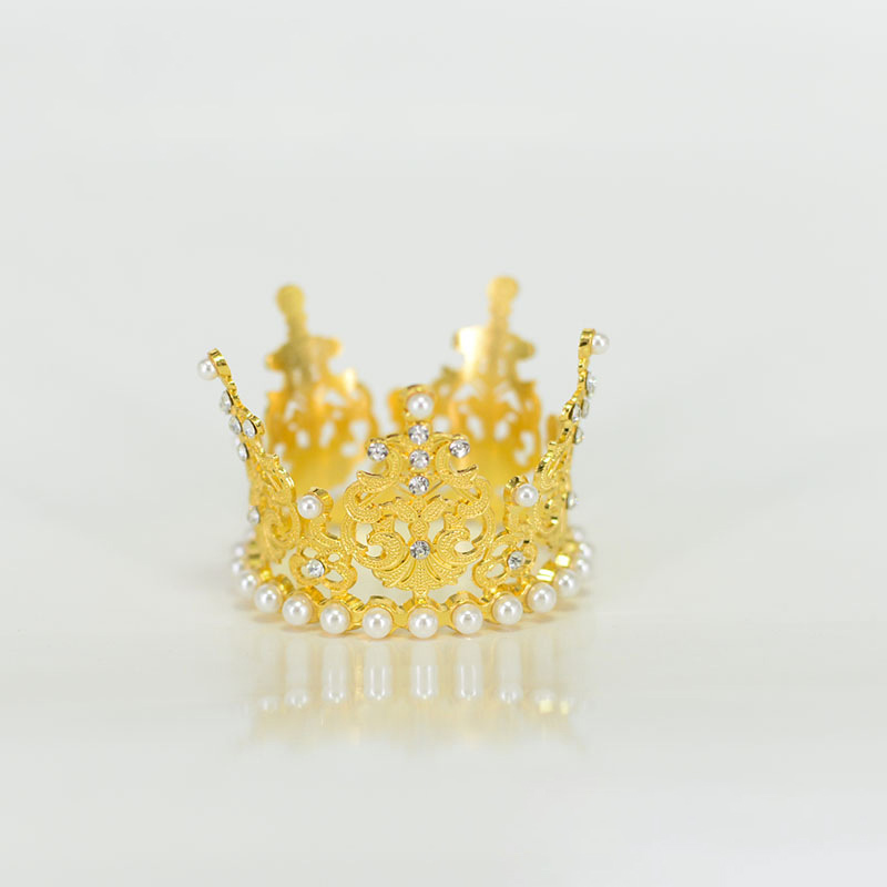 Full Diamond Pearl Bridal Large Crown - New Style Adult Wedding Headpiece, Reusable as Birthday Baking Cake Decoration