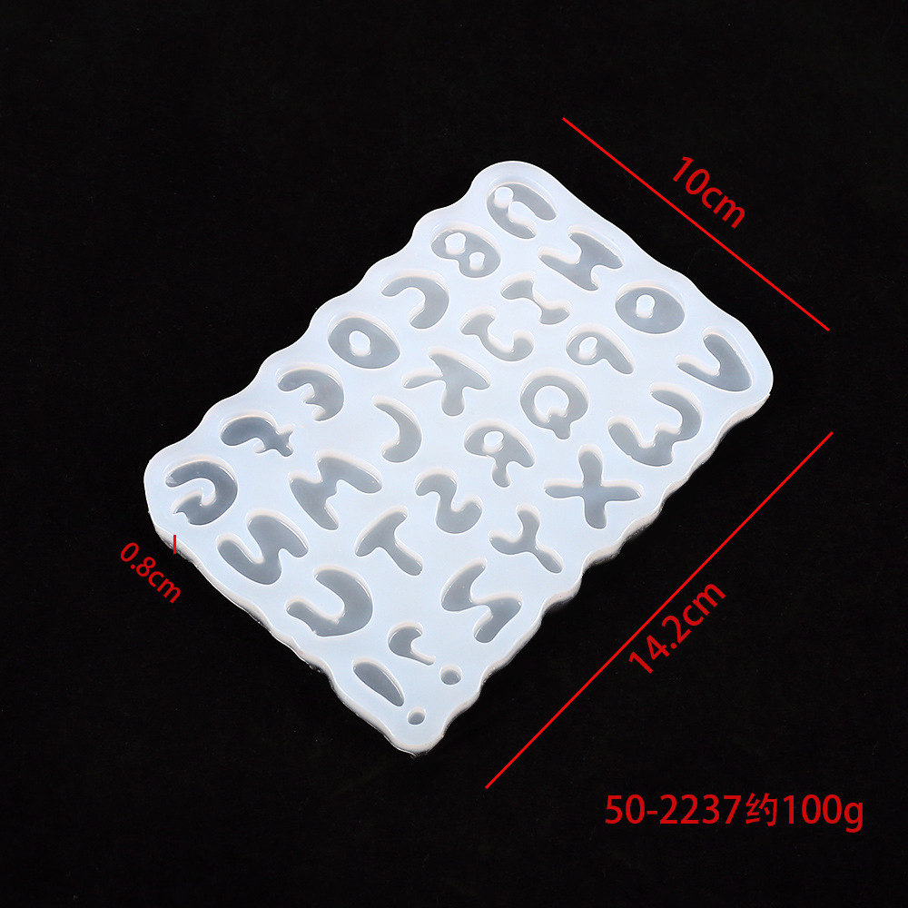 DIY Baking Uppercase & Lowercase Letter Silicone Molds, Alphabet & Number Molds for Fondant Cake Decorating