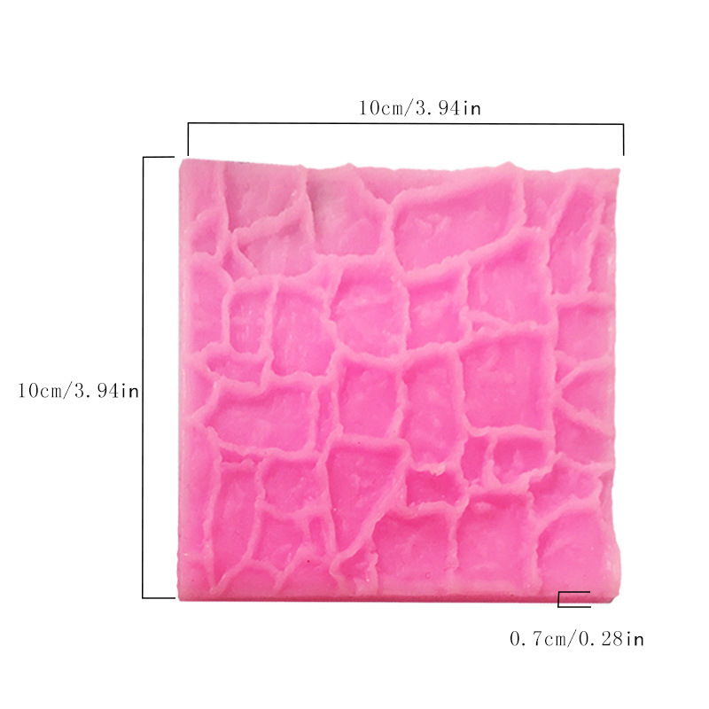 Vintage Brick Wall & Textured Fondant Molds, Silicone Molds for Cake Side Decorating with Antique Stone, Bead & Lace Patterns
