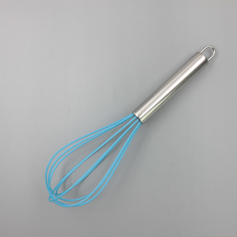 Stainless Steel Handle Silicone Whisk - 8/10/12 Inch Heat Resistant Kitchen Mixer
