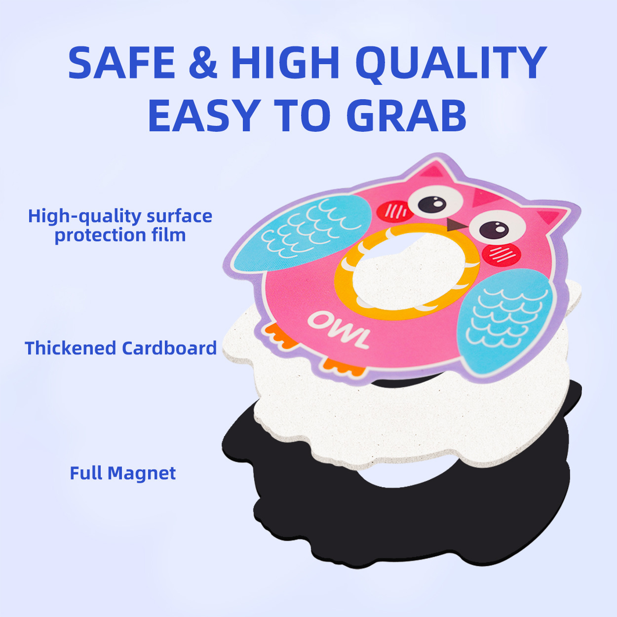 Soft Magnetic Animal & Letter Fridge Magnets - Cute Cartoon Decorative Magnets for Kids Early Learning & Home Kitchen