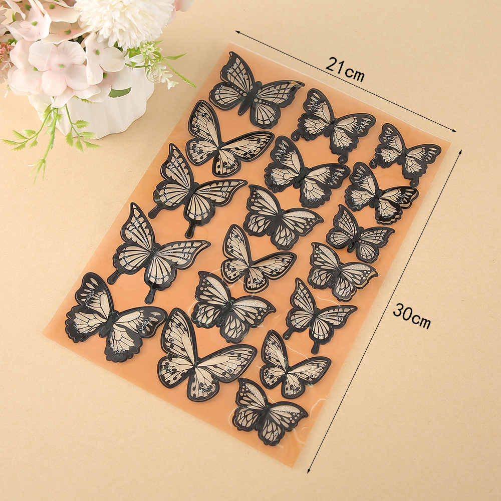Delicate Laser-Cut Butterflies for Wall & Cake Decor – Ethereal Lace Design, Food-Safe, 18pcs