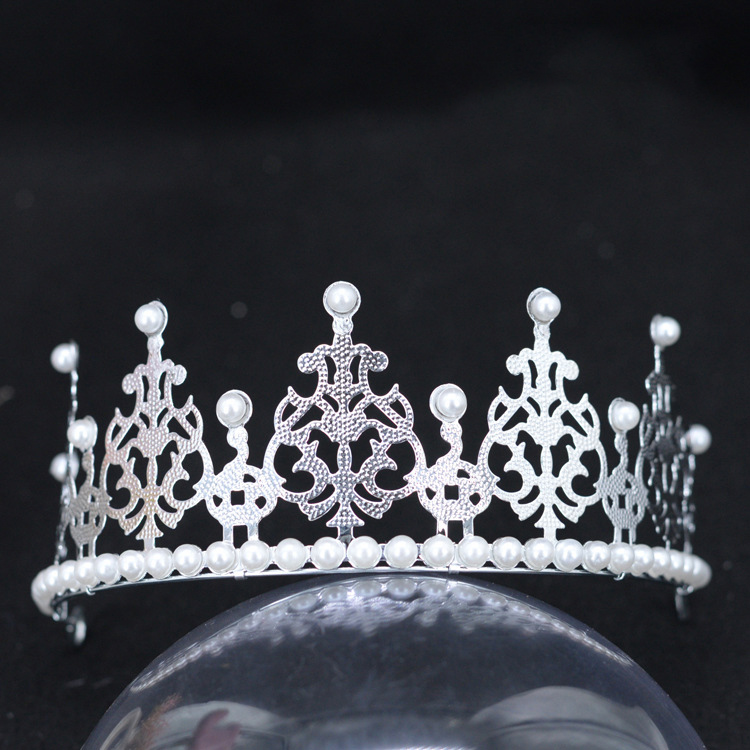 Baby-Style Bridal Crown & Tiara | Princess Lace Headband | Birthday Cake Decoration | Cross-Border Hair Accessories for Weddings, Birthdays