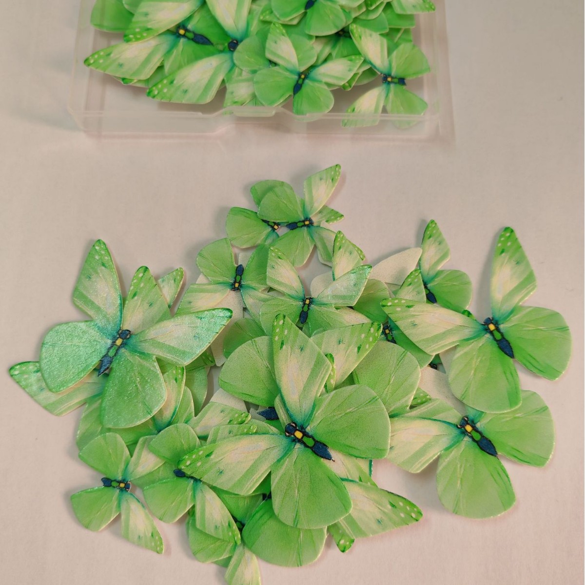 Rainforest Butterfly Collection | 72 Edible Wafer Butterflies in Tropical Color Spectrum, Gradient Wing Designs Mimicking Morpho & Swallowtail Species, Vibrant Garden Party Cake Decor