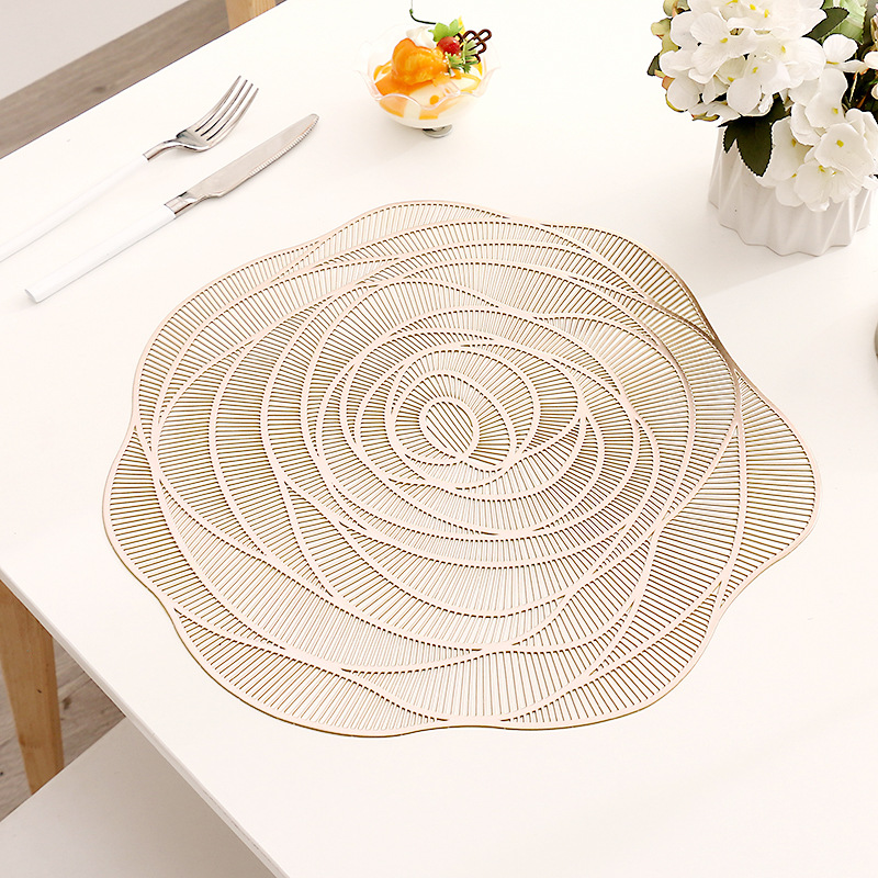 Statement Table Setting: Rose Patterned Coasters & Placemats for Special Moments