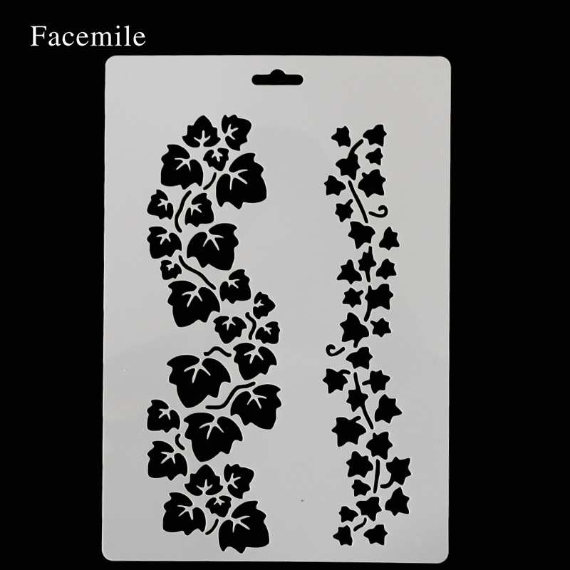 Cake Stencils Set, Lace & Floral Border Templates, 4-Piece Fondant Embossing Molds for Dessert Decorating, Spray & Airbrush Cake Stencils