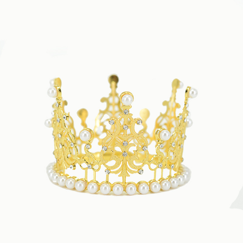 Baby-Style Bridal Crown & Tiara | Princess Lace Headband | Birthday Cake Decoration | Cross-Border Hair Accessories for Weddings, Birthdays