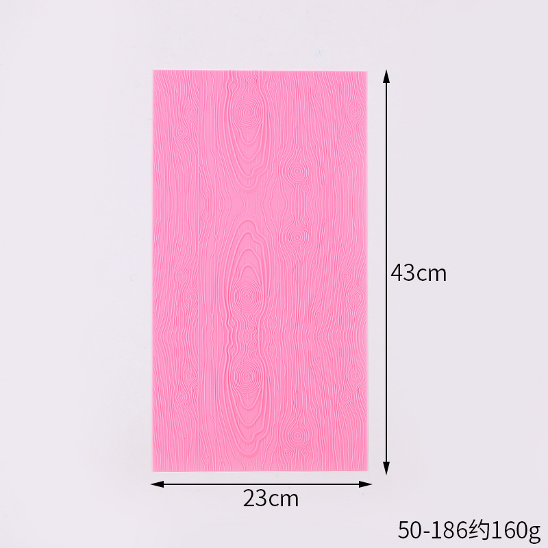 Large Wood Bark Texture Silicone Mat, Fondant Impression Mold for Cake Sides, Chocolate & Clay Decorating