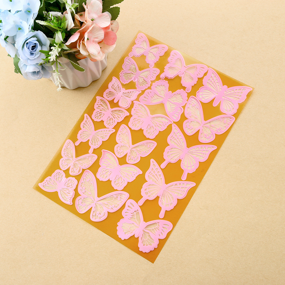 Delicate Laser-Cut Butterflies for Wall & Cake Decor – Ethereal Lace Design, Food-Safe, 18pcs