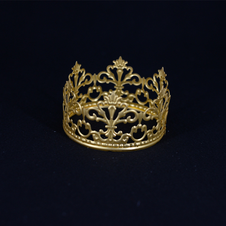 Lightweight Iron Art Queen's Crown - New Style 1st Birthday Cake Baking Decoration & Festival Ornament