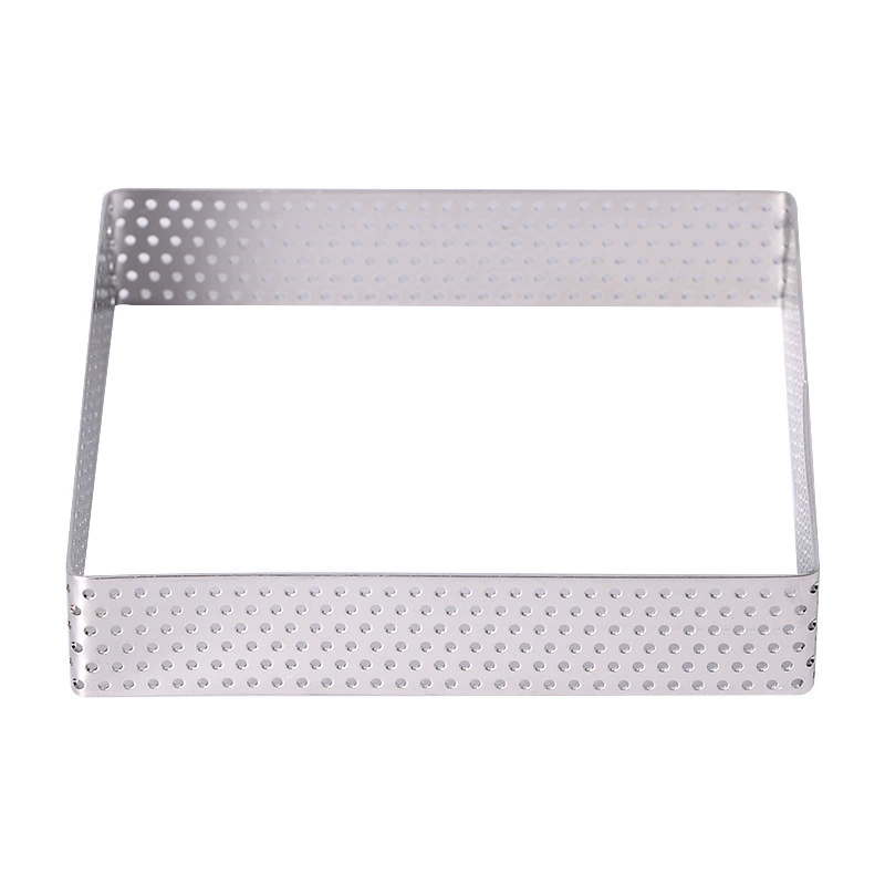 Perforated Stainless Steel Mousse Ring, Round Square Cake Baking Mold Multiple Sizes
