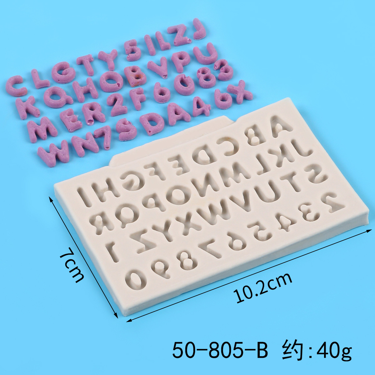 DIY Baking Uppercase Letter & Number Silicone Molds, Liquid Silicone Molds for Cake Decorating, Fondant, Clay & Chocolate