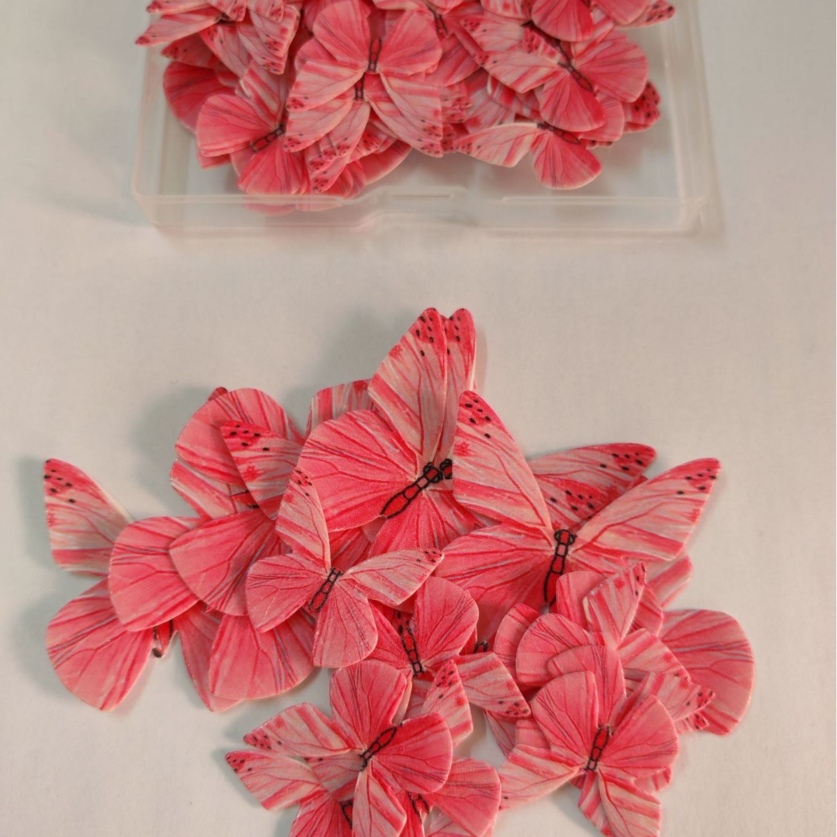 Rainforest Butterfly Collection | 72 Edible Wafer Butterflies in Tropical Color Spectrum, Gradient Wing Designs Mimicking Morpho & Swallowtail Species, Vibrant Garden Party Cake Decor