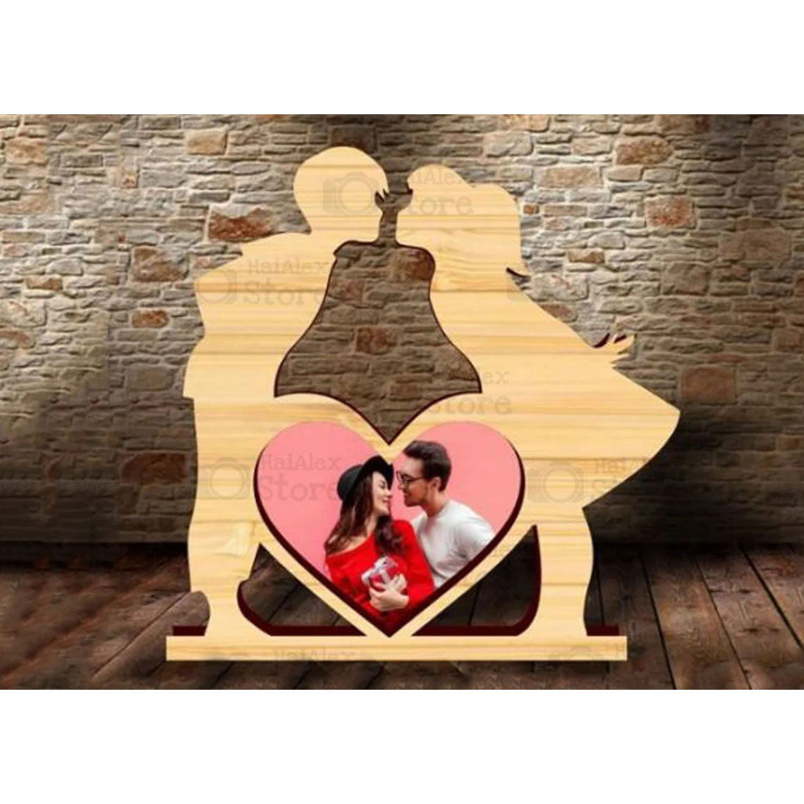 Artisanal Heart Photo Frame | Walnut Wood Keepsake with Magnetic Closure, Luxury Anniversary Gift Set with Preservation Materials, Heirloom-Quality Memory Display