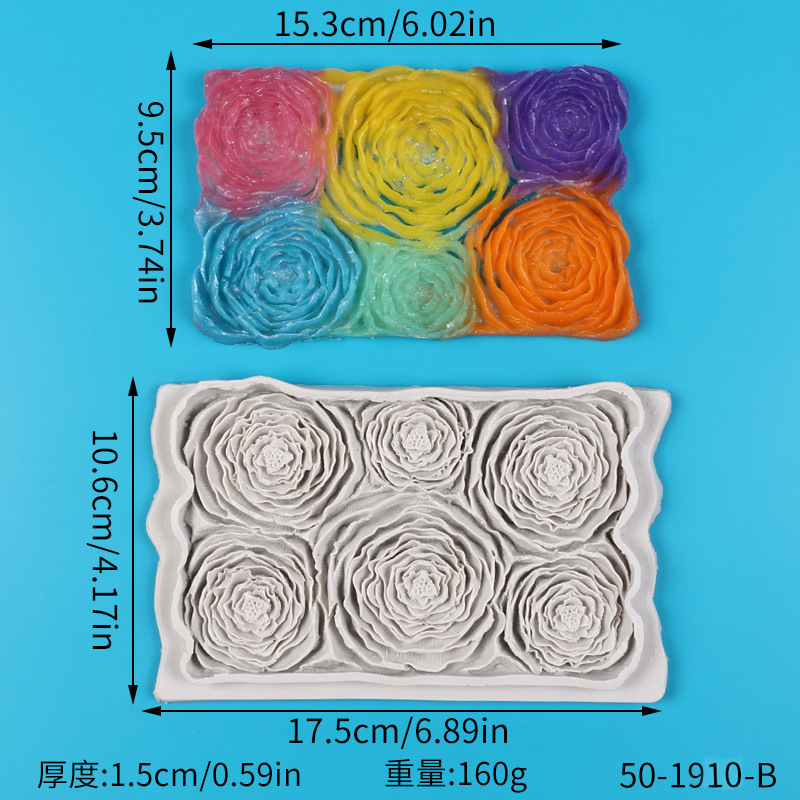 Lace Silicone Fondant Mold, Wedding Cake Border Decorating Tool, Hollow Pattern Chocolate Lace Mat for Dessert Edging