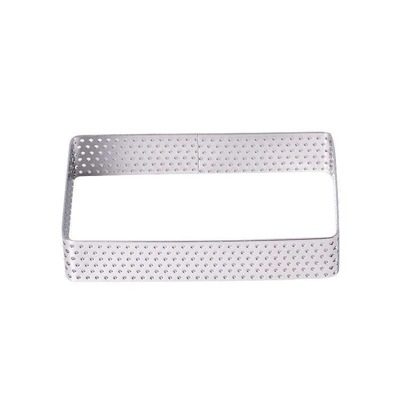 Perforated Stainless Steel Mousse Ring, Round Square Cake Baking Mold Multiple Sizes