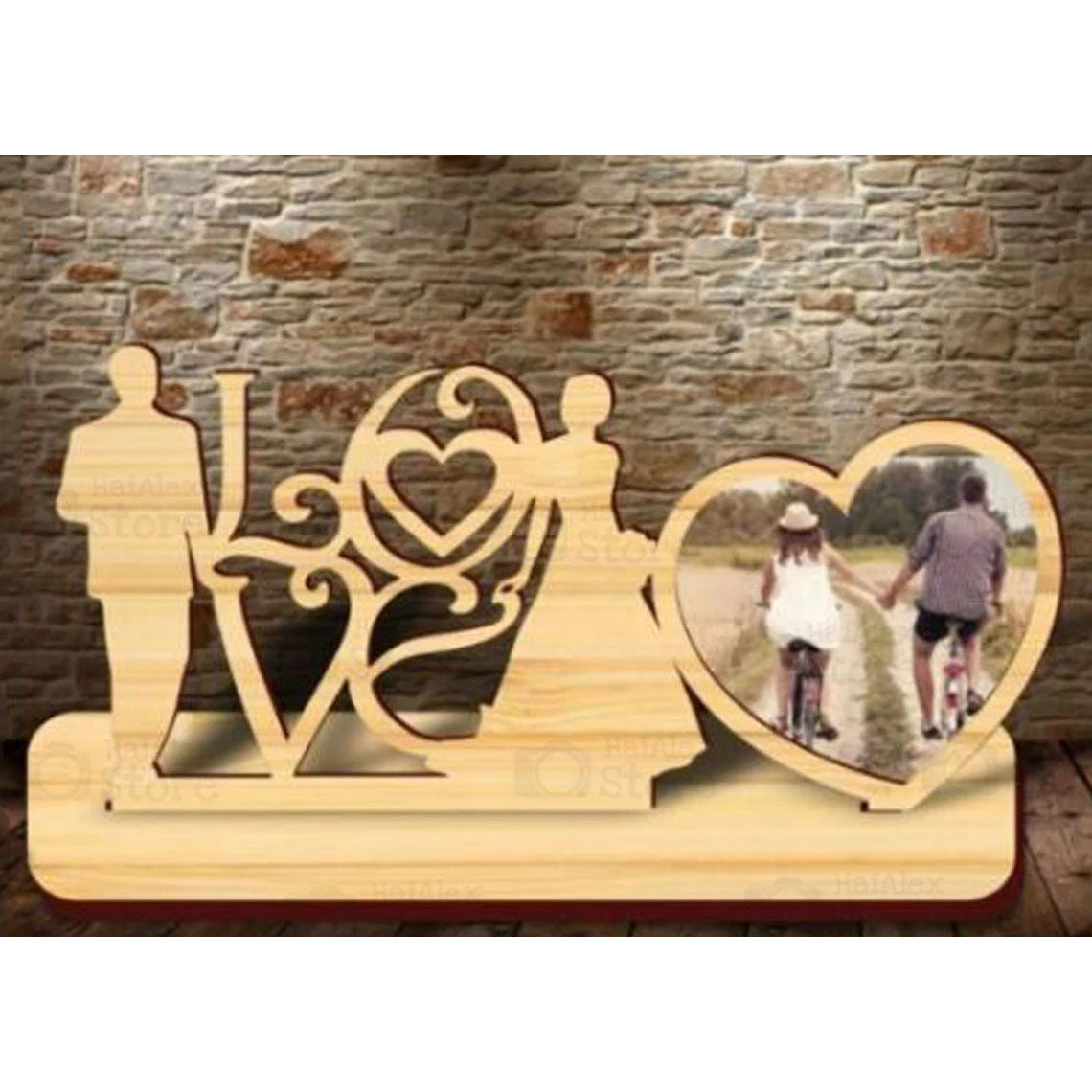 Artisanal Heart Photo Frame | Walnut Wood Keepsake with Magnetic Closure, Luxury Anniversary Gift Set with Preservation Materials, Heirloom-Quality Memory Display