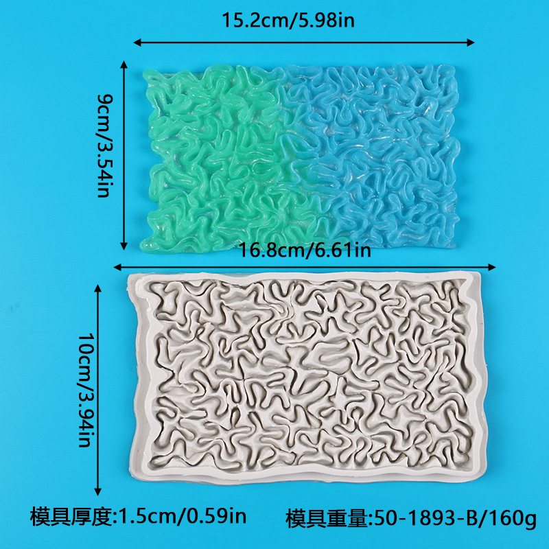 Lace Silicone Fondant Mold, Wedding Cake Border Decorating Tool, Hollow Pattern Chocolate Lace Mat for Dessert Edging