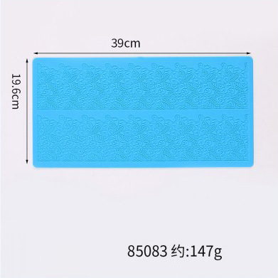 Lace Silicone Fondant Mold, Wedding Cake Border Decorating Tool, Hollow Pattern Chocolate Lace Mat for Dessert Edging