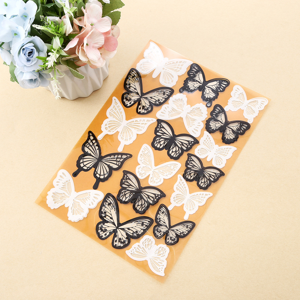 Delicate Laser-Cut Butterflies for Wall & Cake Decor – Ethereal Lace Design, Food-Safe, 18pcs
