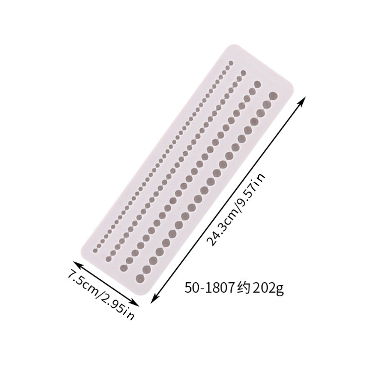Rope & Pearl Silicone Fondant Molds, Braided & Knitted Texture Cake Border Molds for Chocolate, Sugarcraft & Dessert Decorating