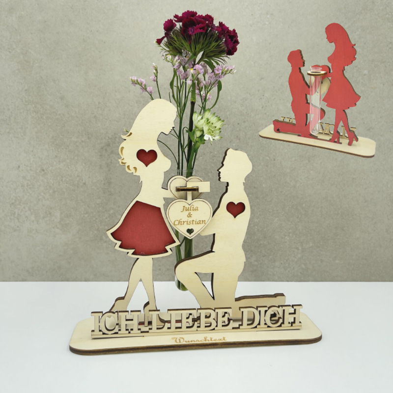 Newlywed Home Decor Collection | Handcrafted Wooden Centerpiece for Entryway & Bedroom, Wedding Gift Art for Couples, Coordinated Tabletop Display with Romantic Aesthetic