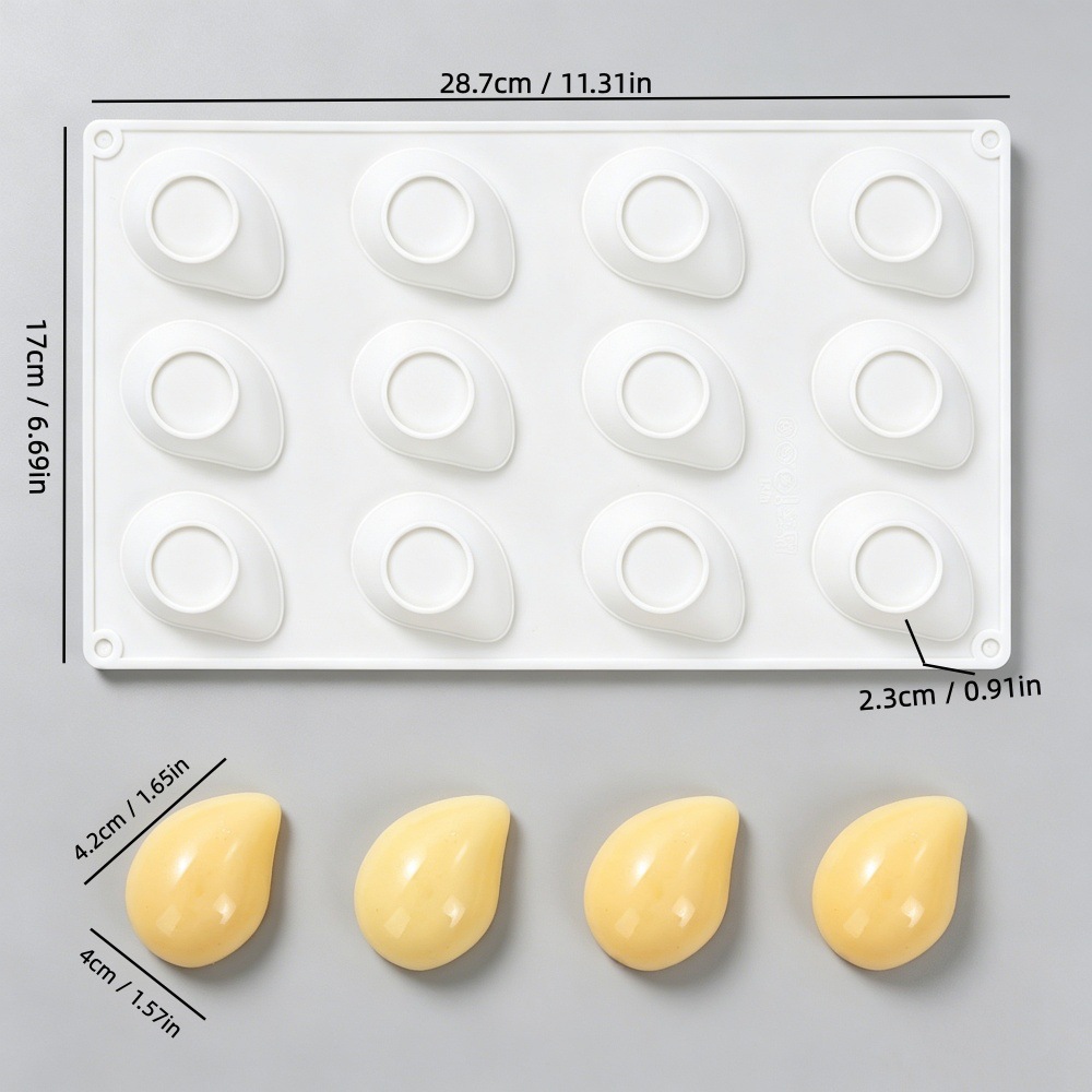 Multi Cavity Fruit Shaped Silicone Mold Lemon Mango Blueberry Coconut Peach Mousse Cake Chocolate Candy Baking Molds