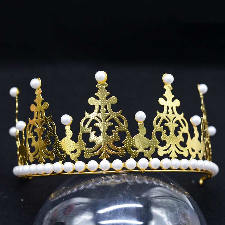 Baby-Style Bridal Crown & Tiara | Princess Lace Headband | Birthday Cake Decoration | Cross-Border Hair Accessories for Weddings, Birthdays