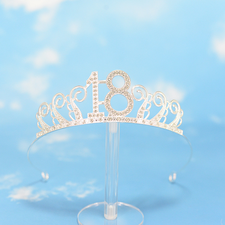 Baby-Style Bridal Crown & Tiara | Princess Lace Headband | Birthday Cake Decoration | Cross-Border Hair Accessories for Weddings, Birthdays