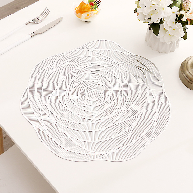 Statement Table Setting: Rose Patterned Coasters & Placemats for Special Moments