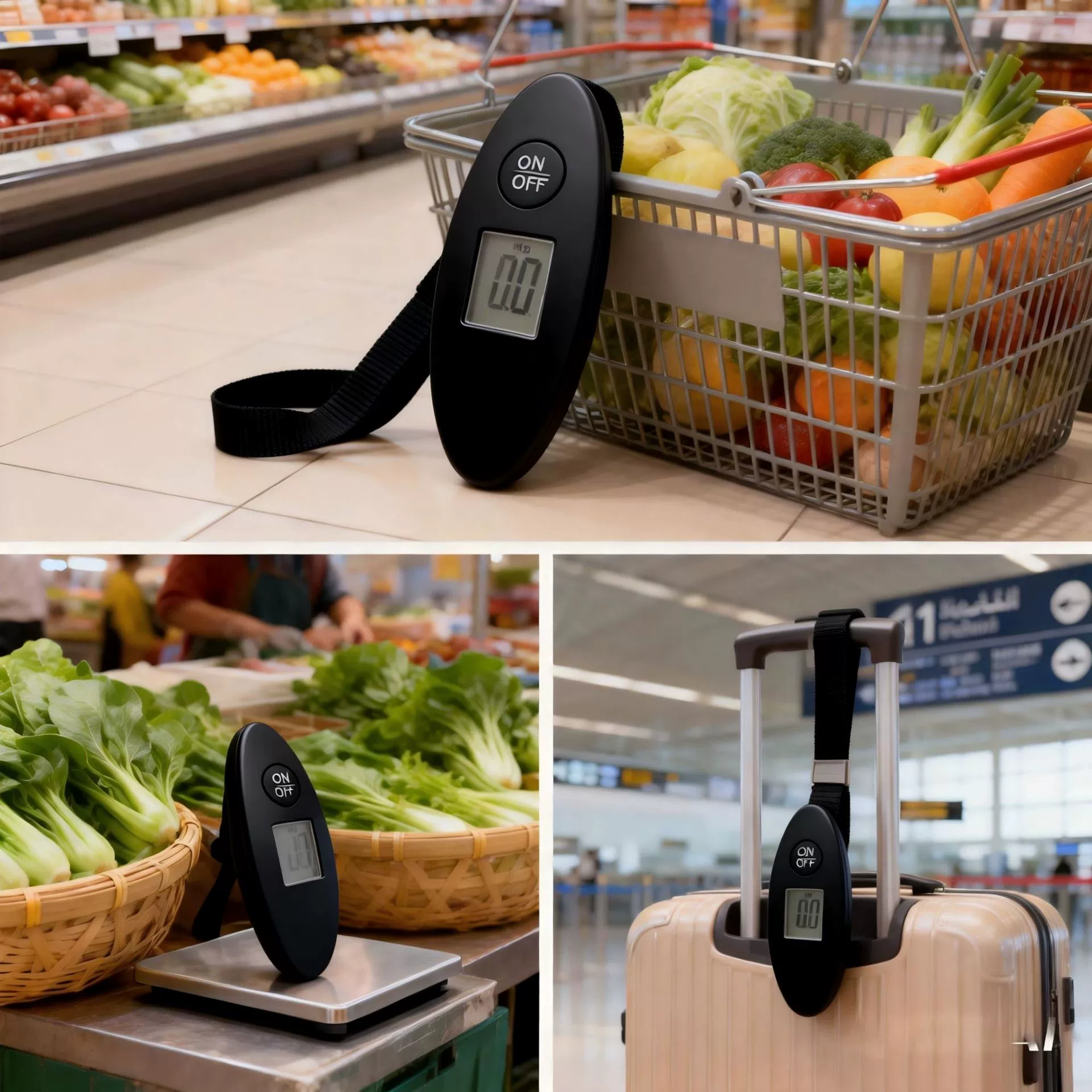 Portable Digital Luggage Scale, 50kg/110lb Handheld Travel Weighing Scale