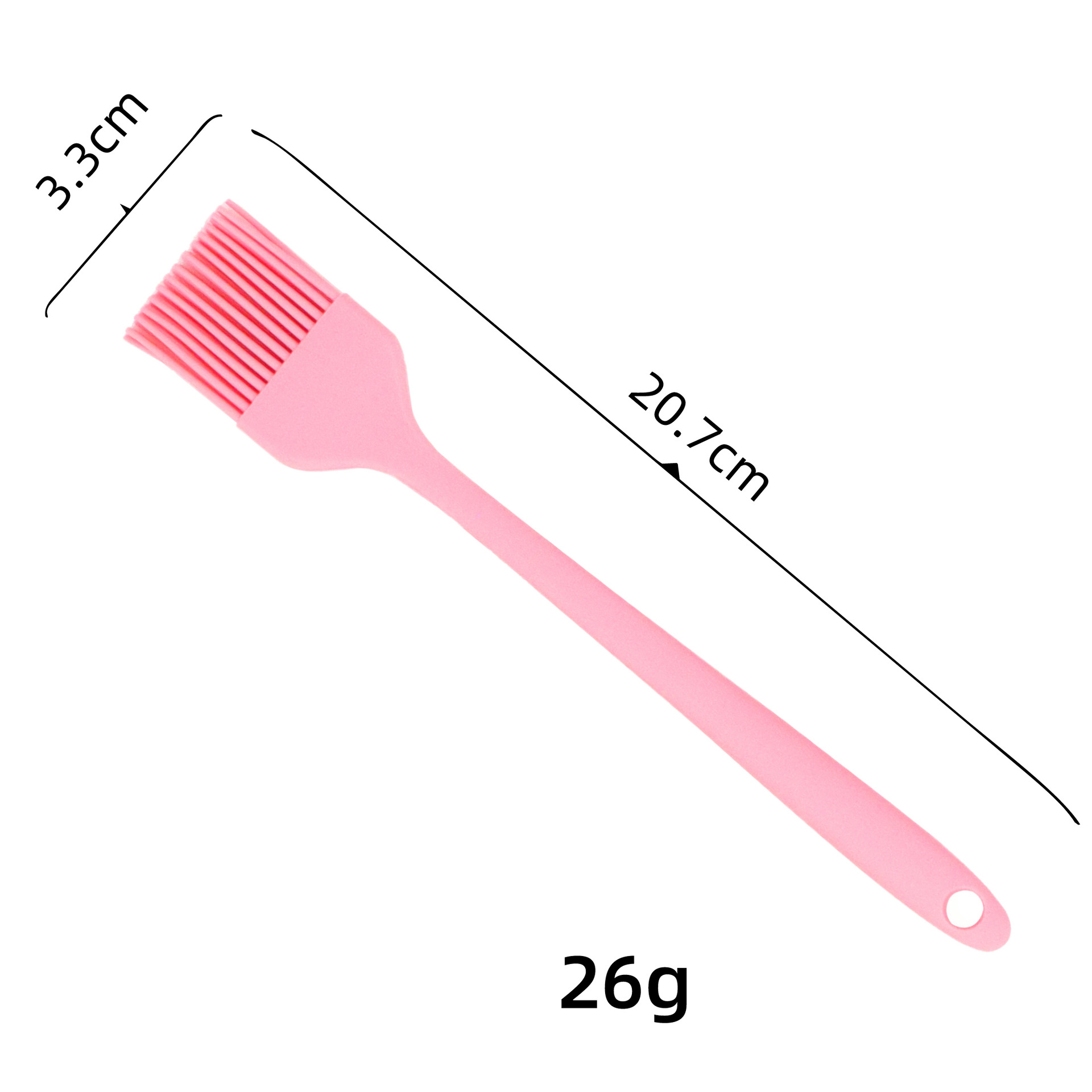 One-Piece Silicone Basting Brush - Food Grade Heat Resistant Pastry Brush for BBQ, Baking & Cooking
