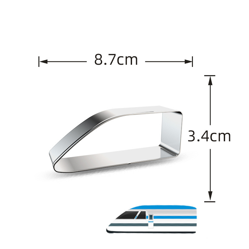 Stainless Steel Cookie Cutters, Kids' Vehicle & Transportation Shapes for Baking & Cake Decorating