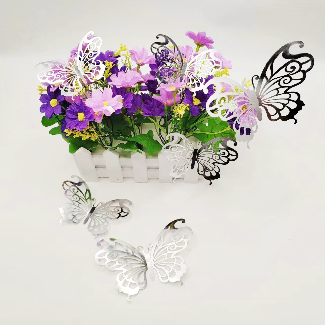 Elegant Metallic Butterfly Decor: Timeless Accents for Walls & Celebrations, 12 Colors