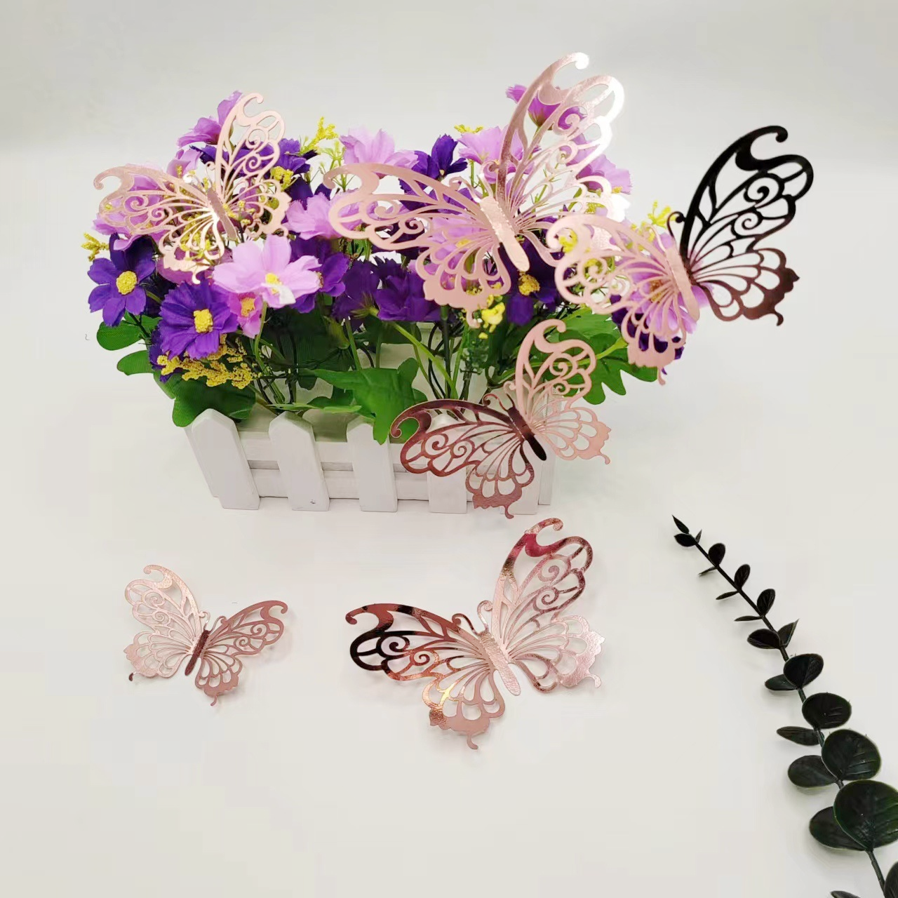 Elegant Metallic Butterfly Decor: Timeless Accents for Walls & Celebrations, 12 Colors