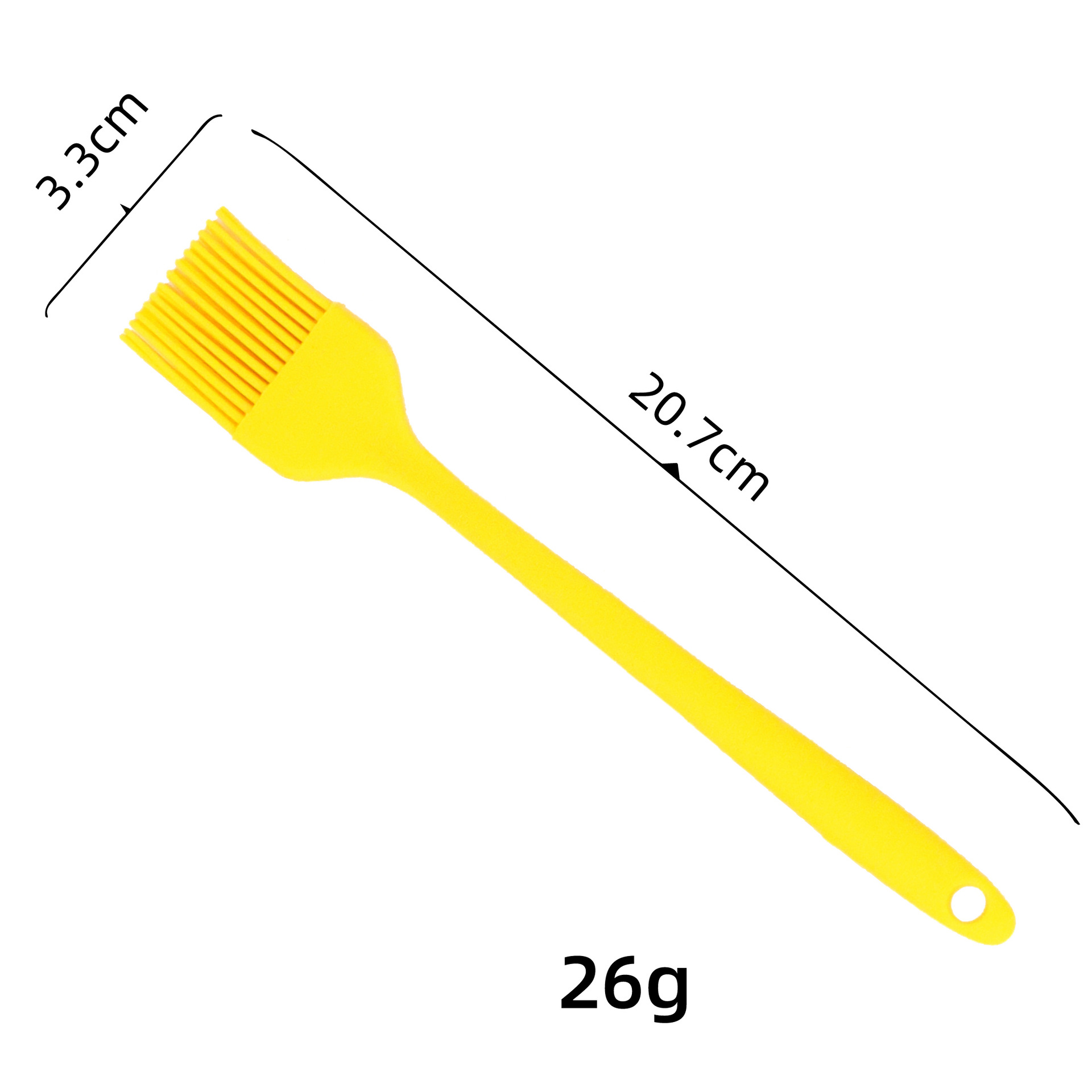 One-Piece Silicone Basting Brush - Food Grade Heat Resistant Pastry Brush for BBQ, Baking & Cooking