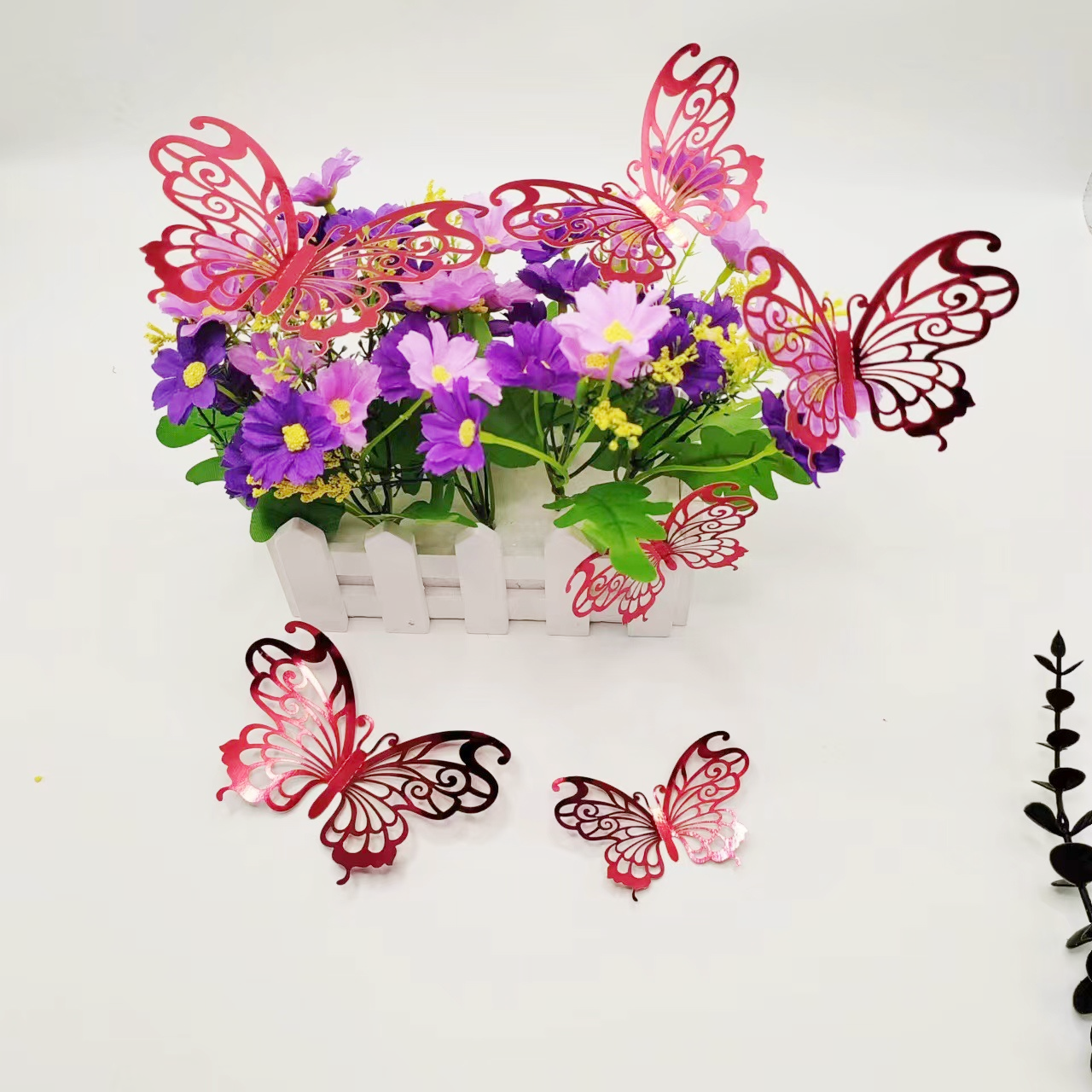 Elegant Metallic Butterfly Decor: Timeless Accents for Walls & Celebrations, 12 Colors