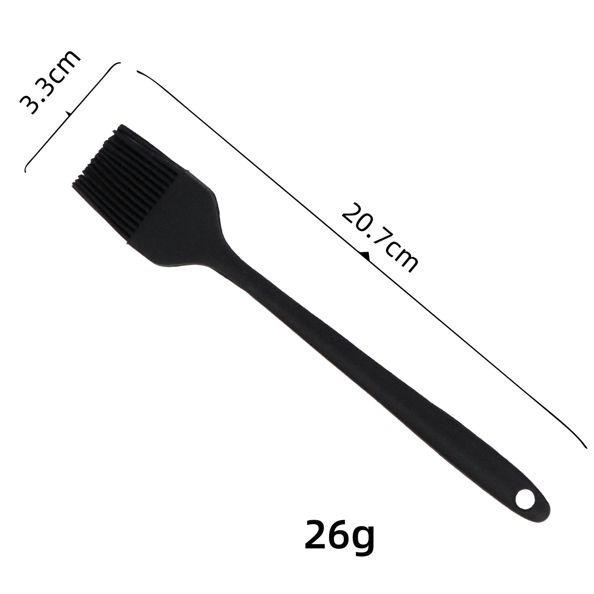 One-Piece Silicone Basting Brush - Food Grade Heat Resistant Pastry Brush for BBQ, Baking & Cooking