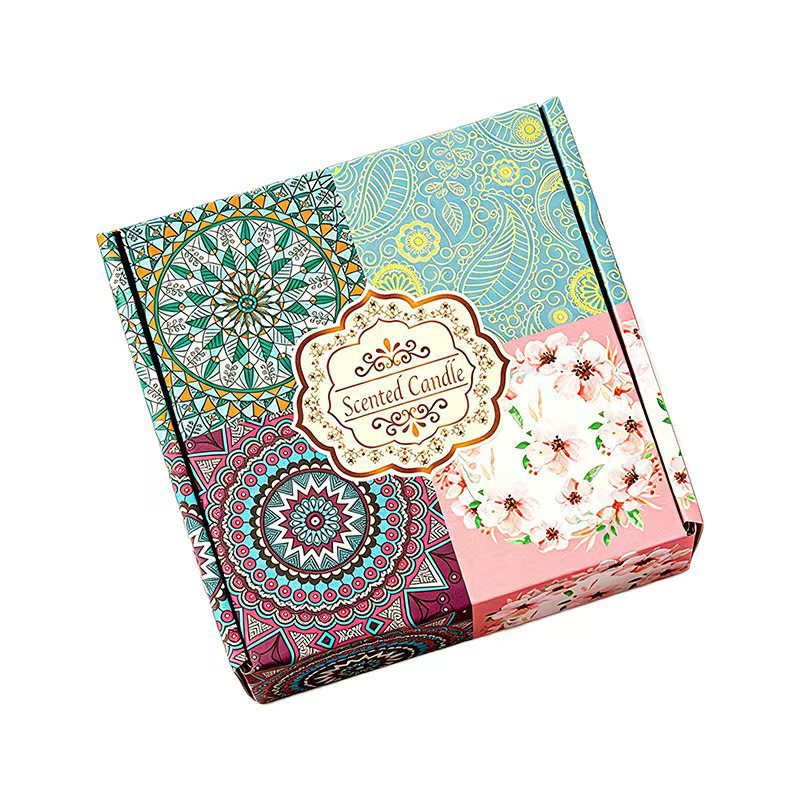 Dried Flower Smokeless Scented Candle Gift Box, Long Lasting Fragrance Candle for Bedroom Home Decor Wedding Favor