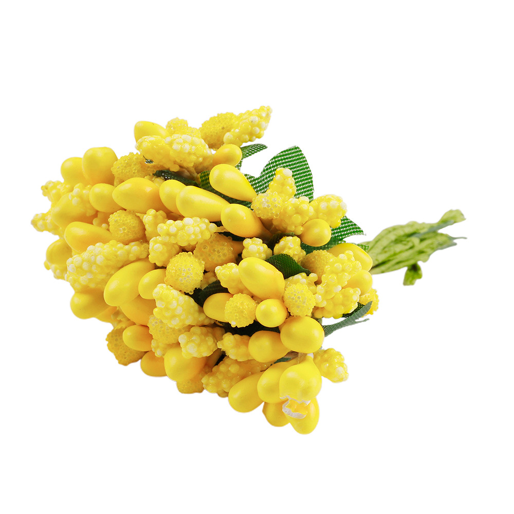 DIY Artificial Flower Stamens: Craft Supplies for Wreath, Corsage, Hair Accessory & Decoration (Foam Beaded Blooms)