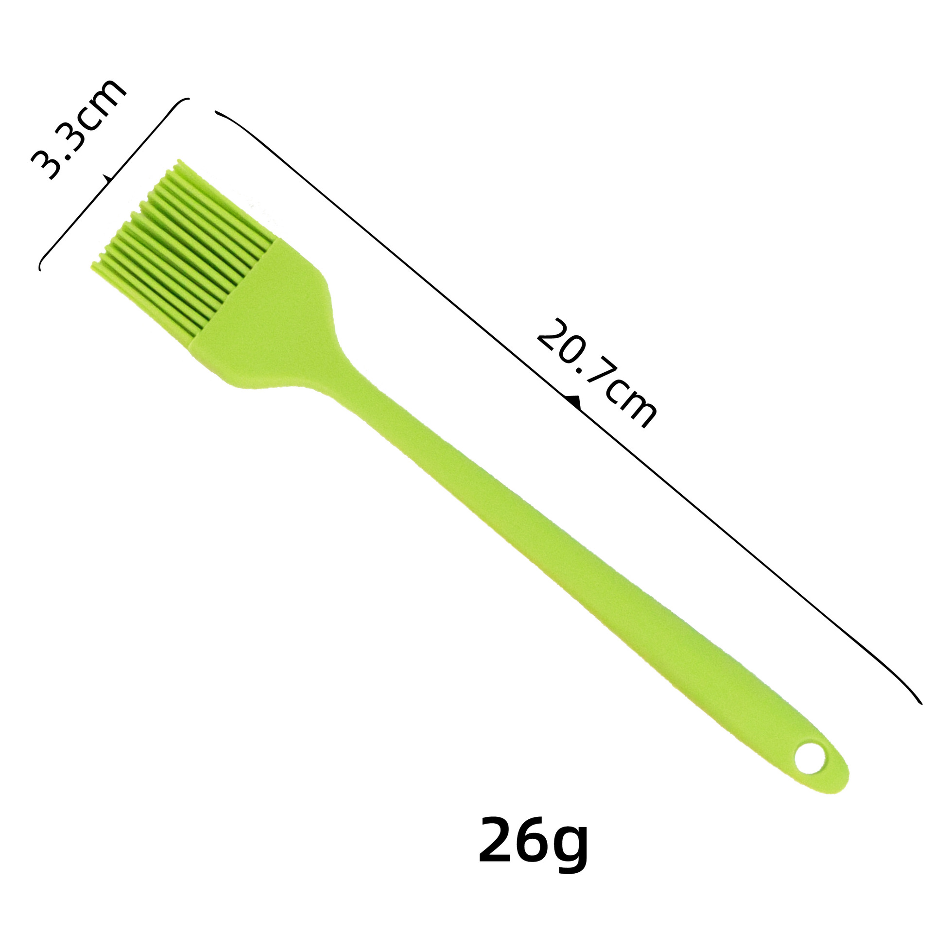 One-Piece Silicone Basting Brush - Food Grade Heat Resistant Pastry Brush for BBQ, Baking & Cooking