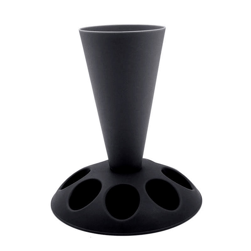 Piping Bag Holder Stand for Filling, Pastry Bag Holder Stand, Decorating Bag Holder with 8 Slots Nozzles Holder, Plastic Pastry Bag Stand for Cake Decorating Kit, Baking Accessories (Blue)（Red)(Yellow)(Grey)(Black)