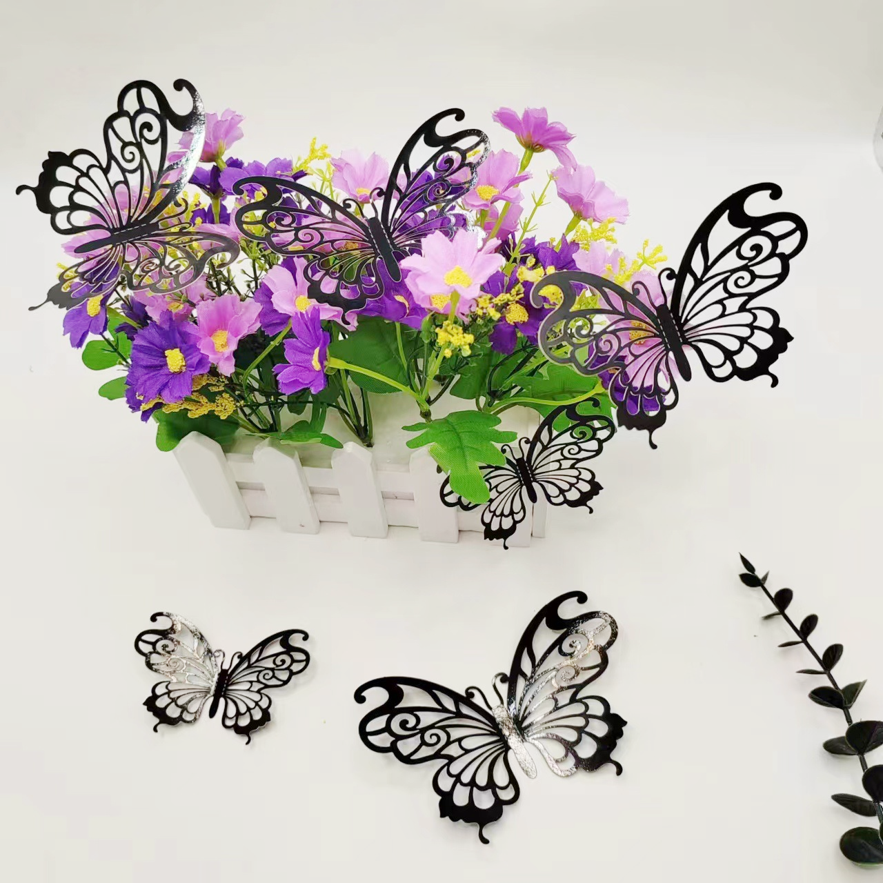 Elegant Metallic Butterfly Decor: Timeless Accents for Walls & Celebrations, 12 Colors