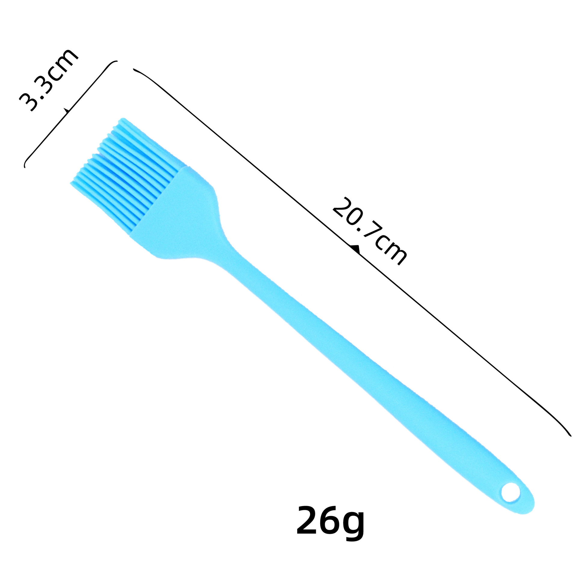 One-Piece Silicone Basting Brush - Food Grade Heat Resistant Pastry Brush for BBQ, Baking & Cooking