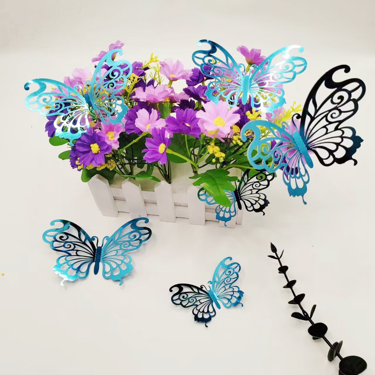 Elegant Metallic Butterfly Decor: Timeless Accents for Walls & Celebrations, 12 Colors