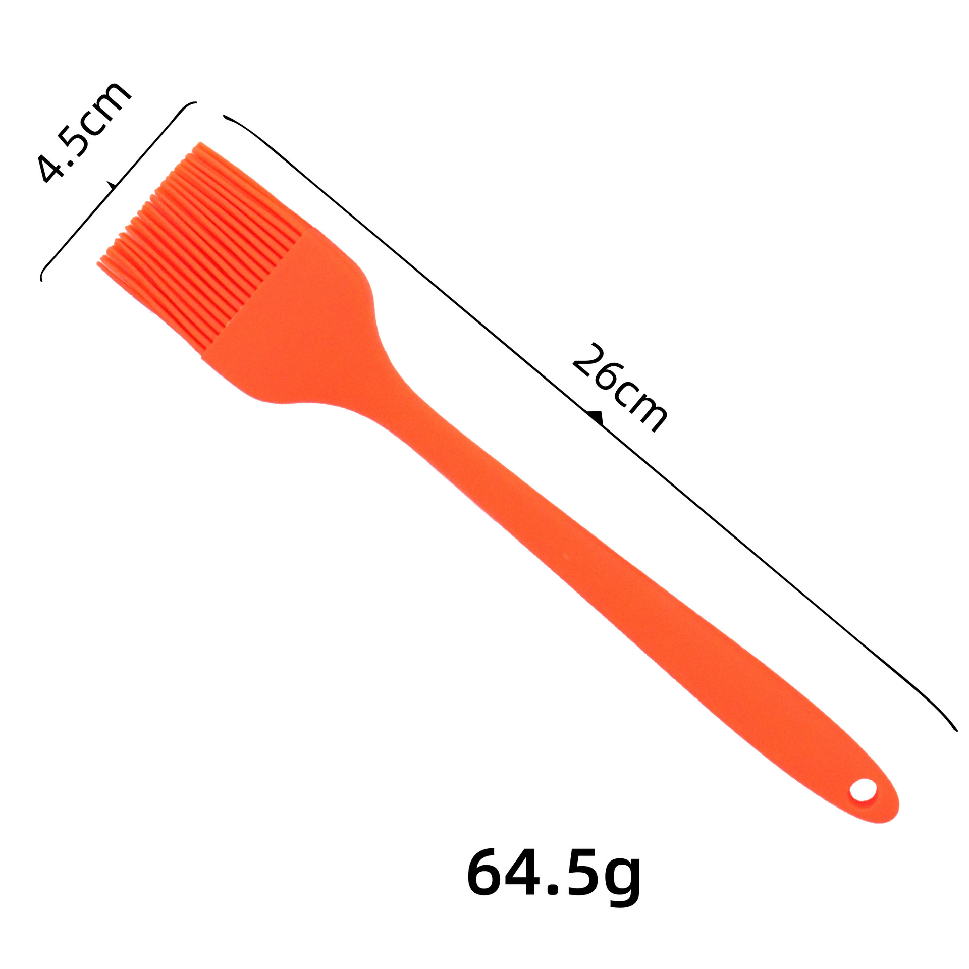 One-Piece Silicone Basting Brush - Food Grade Heat Resistant Pastry Brush for BBQ, Baking & Cooking