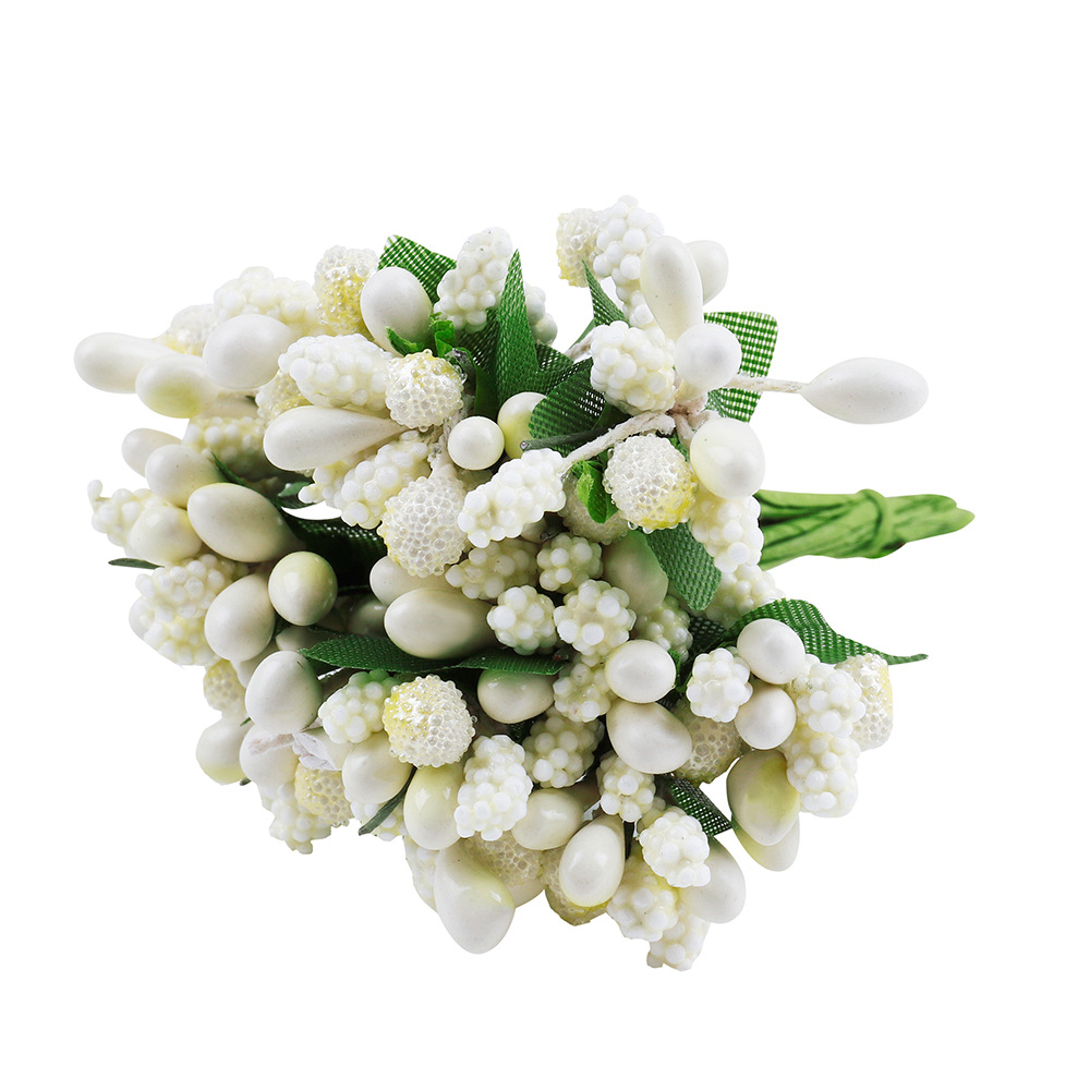 DIY Artificial Flower Stamens: Craft Supplies for Wreath, Corsage, Hair Accessory & Decoration (Foam Beaded Blooms)