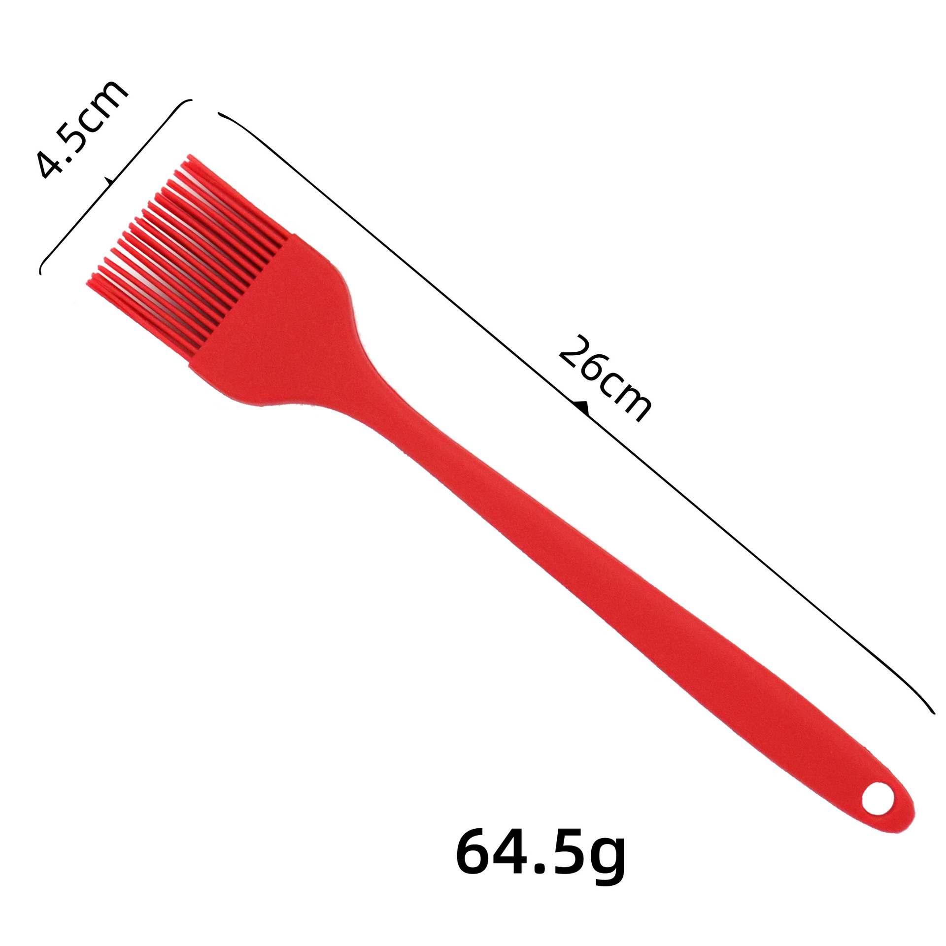 One-Piece Silicone Basting Brush - Food Grade Heat Resistant Pastry Brush for BBQ, Baking & Cooking