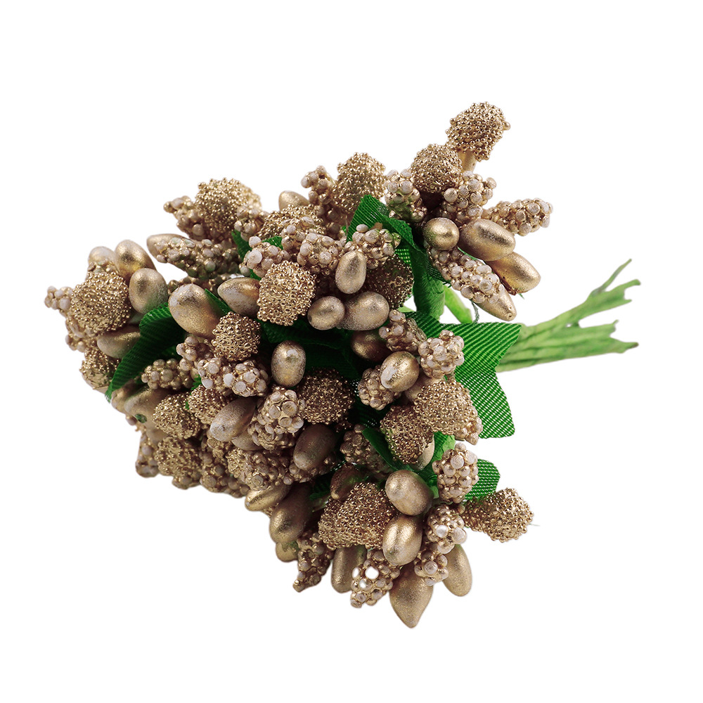 DIY Artificial Flower Stamens: Craft Supplies for Wreath, Corsage, Hair Accessory & Decoration (Foam Beaded Blooms)