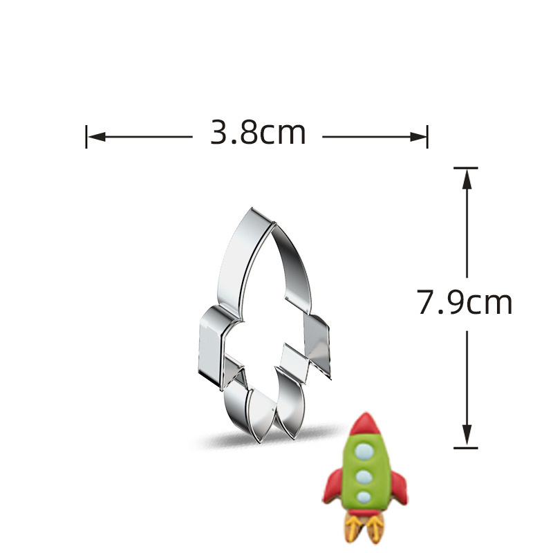 Stainless Steel Cookie Cutters, Kids' Vehicle & Transportation Shapes for Baking & Cake Decorating